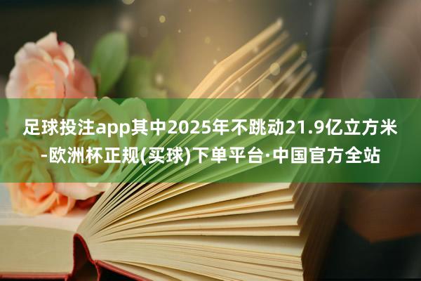 足球投注app其中2025年不跳动21.9亿立方米-欧洲杯正规(买球)下单平台·中国官方全站